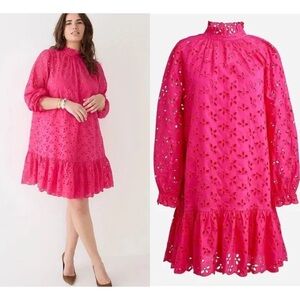 J.crew Ruffleneck Mini Dress Size ST